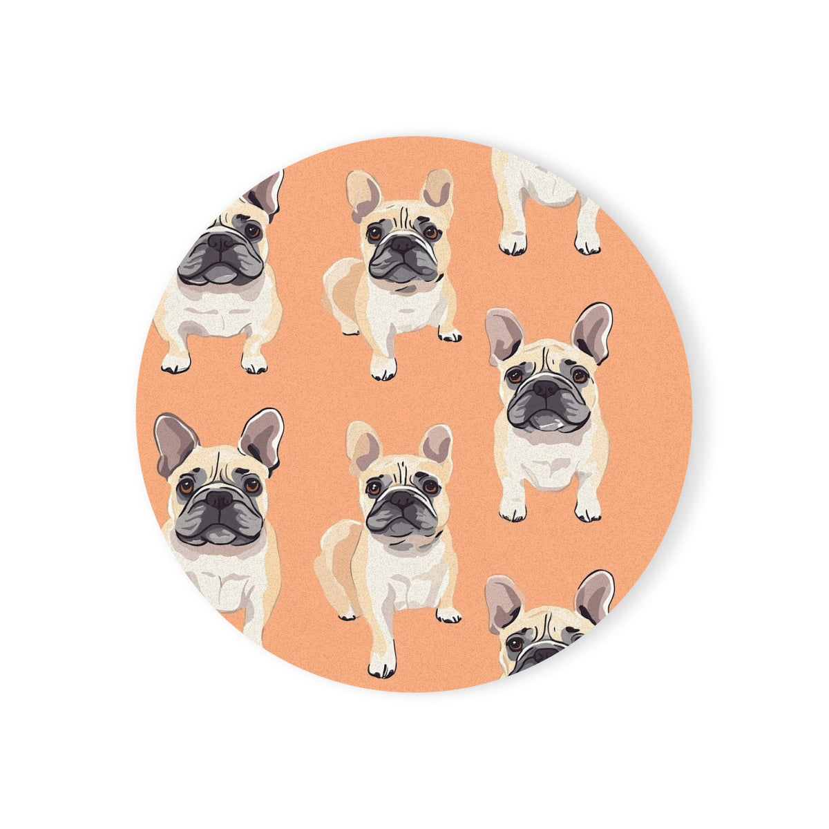 Peachy Keen Frenchies Coasters