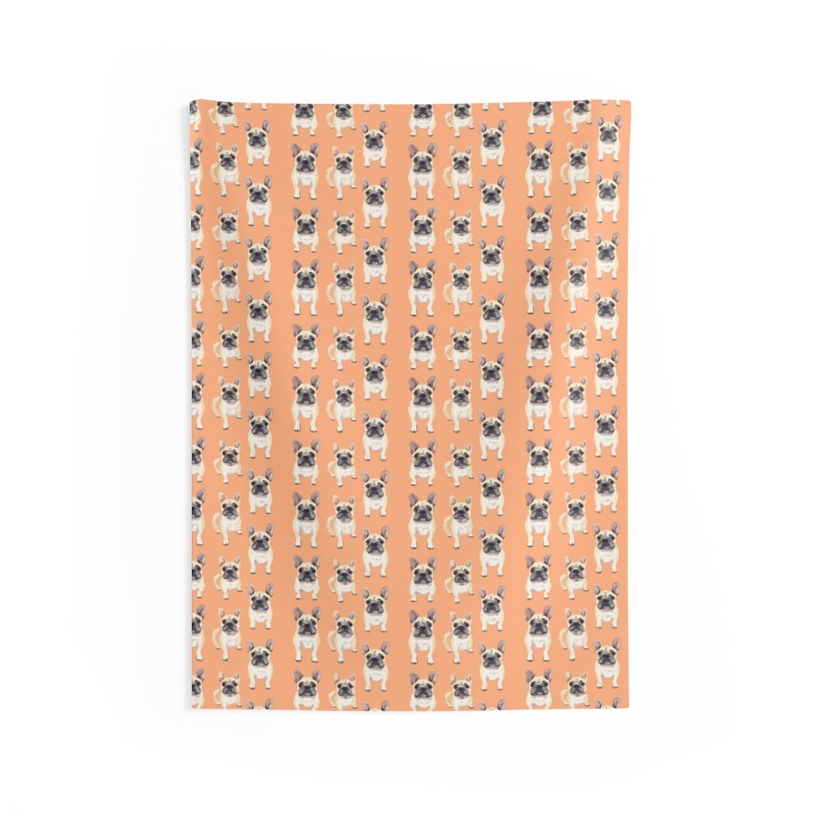 Peachy Keen Frenchies Wall Tapestry
