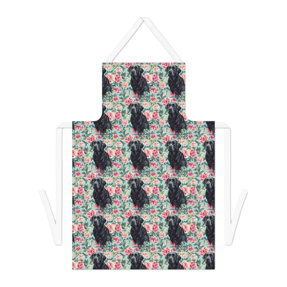 Peony Garden Labradors Apron