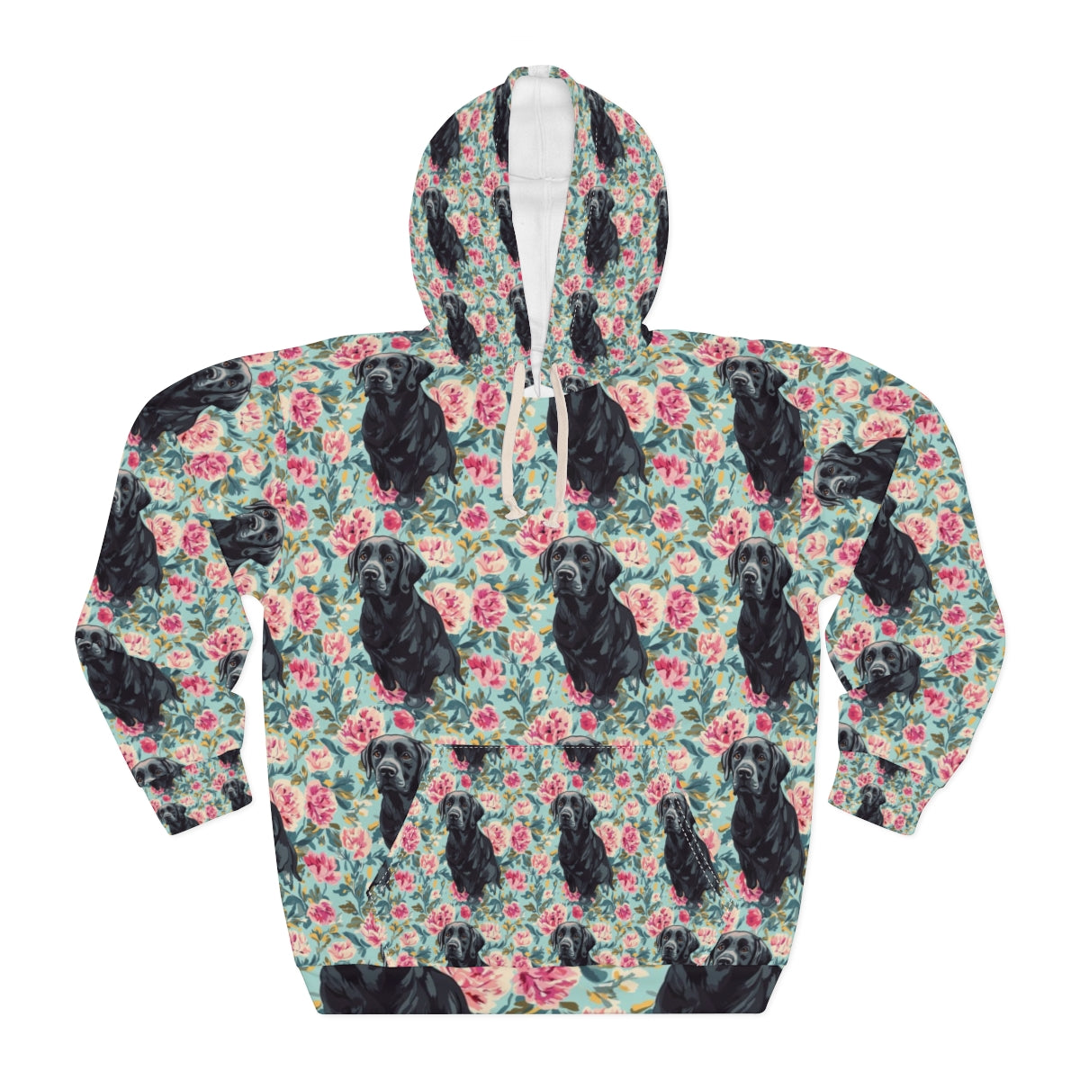 Peony Garden Labradors Hoodie