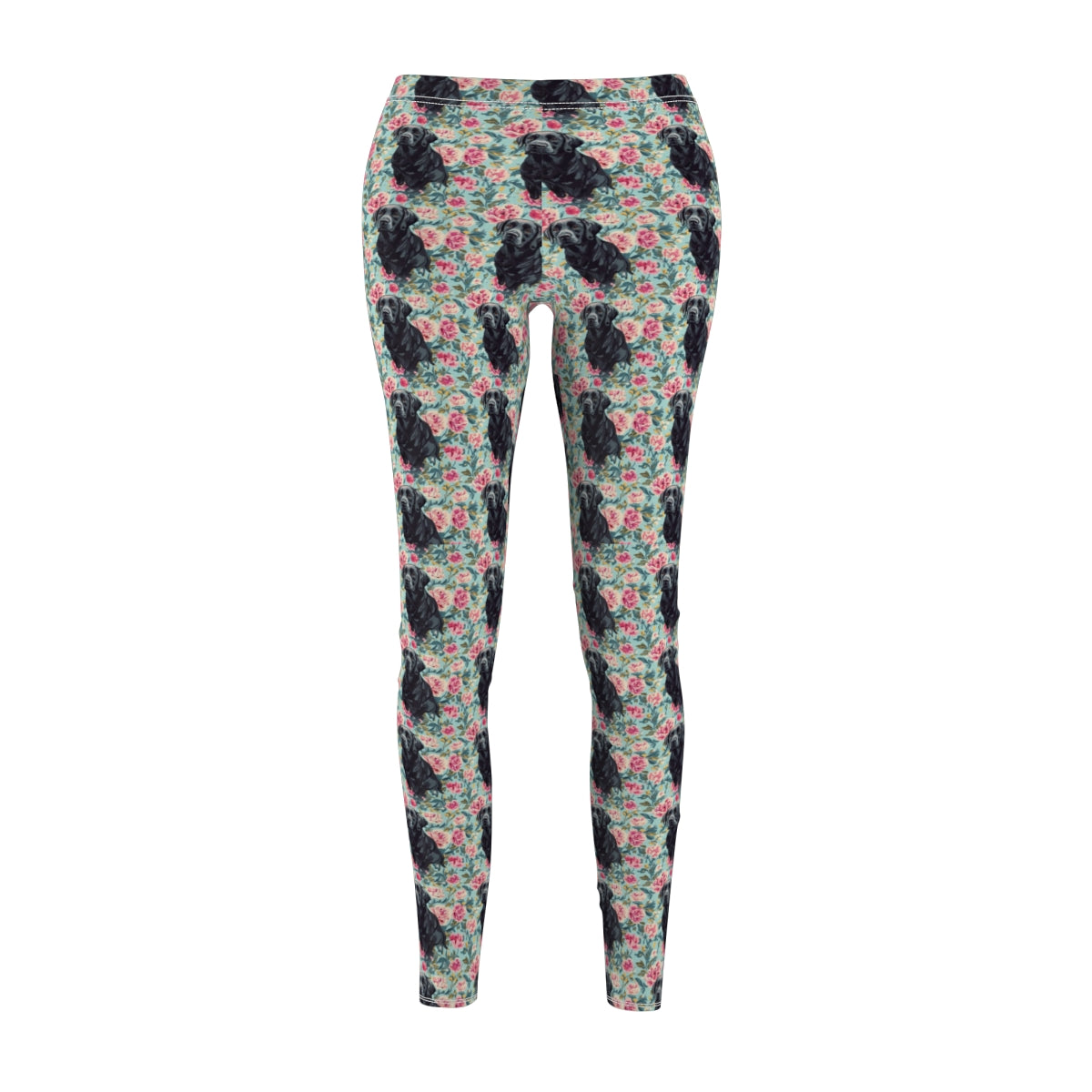 Peony Garden Labradors Leggings