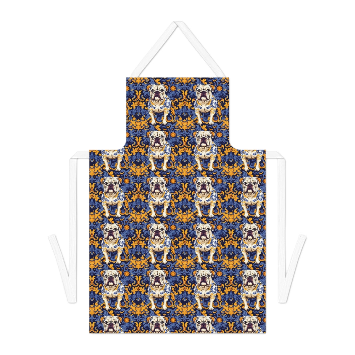 Periwinkle Royal Bulldogs Apron