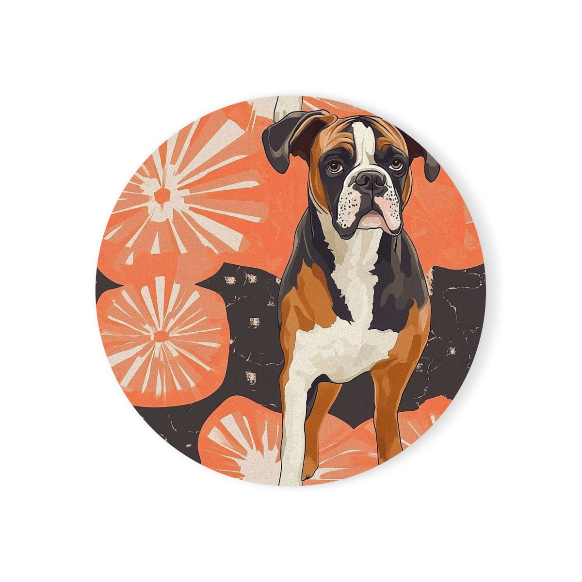 Persimmon Pop Boxers Coasters