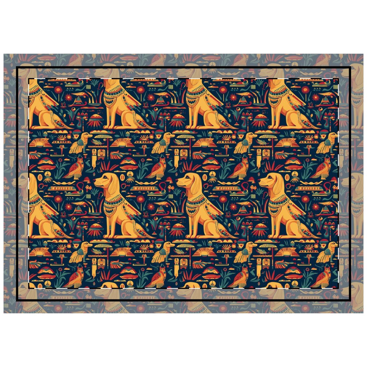 Pharaoh's Golden Dynasty Throw Pillow