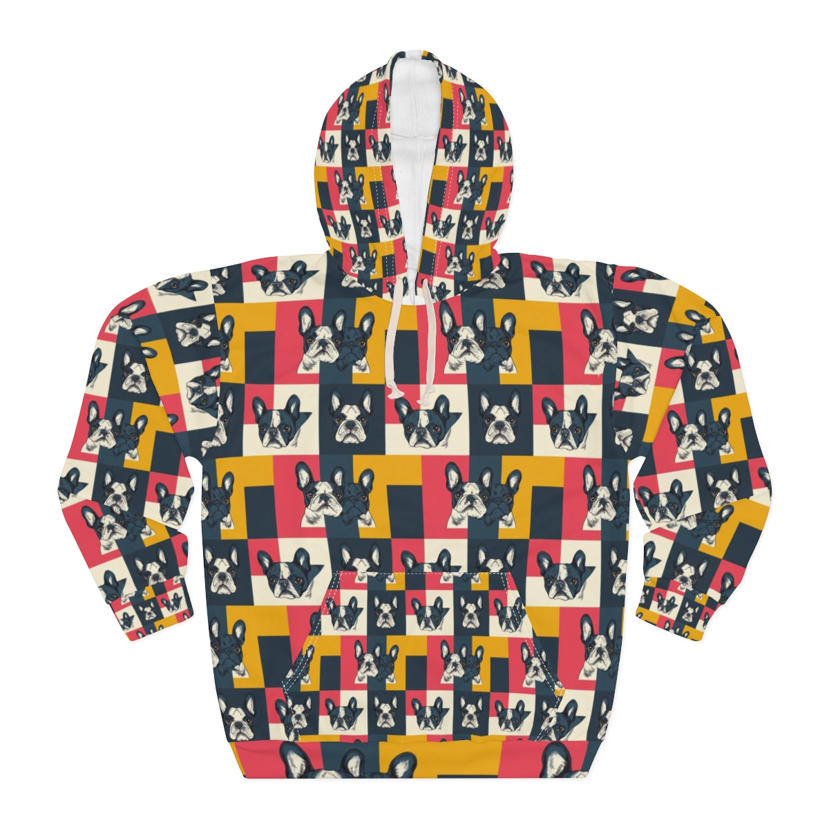 Pop Art Frenchie Block Hoodie