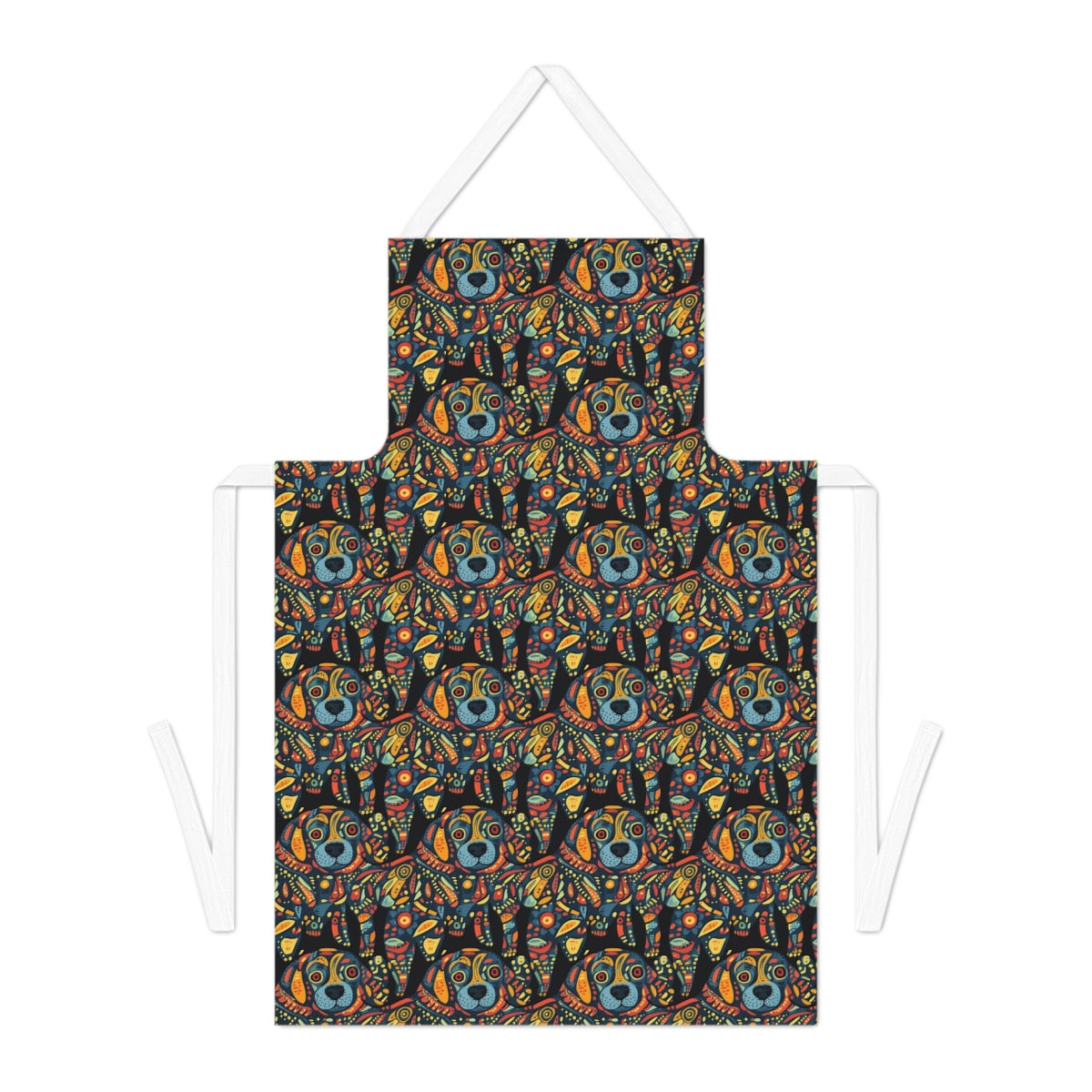 Psychedelic Pup Kaleidoscope Apron