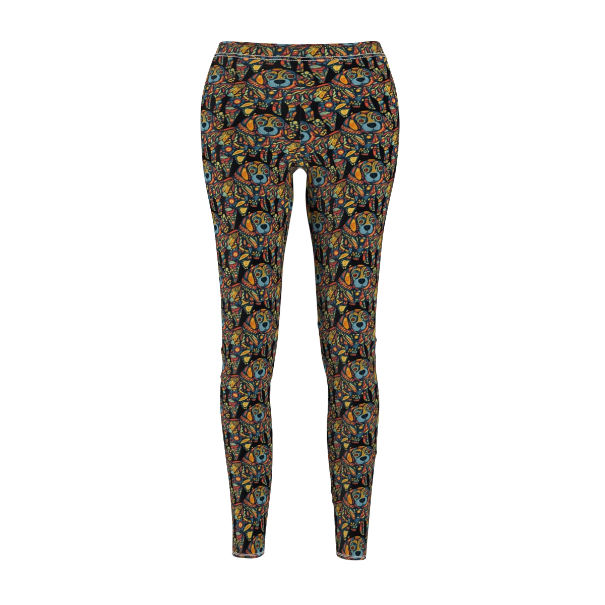 Psychedelic Pup Kaleidoscope Leggings