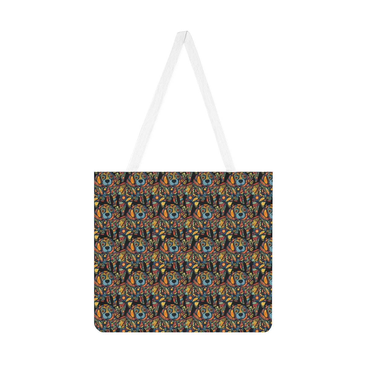 Psychedelic Pup Kaleidoscope Tote Bag