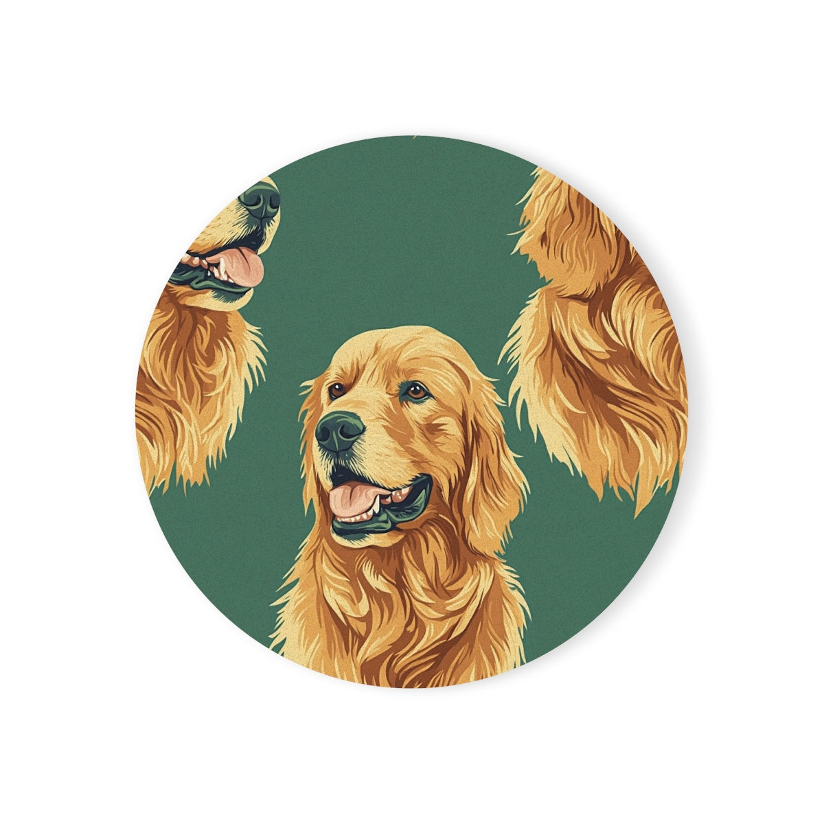 Sage Hour Retrievers Coasters