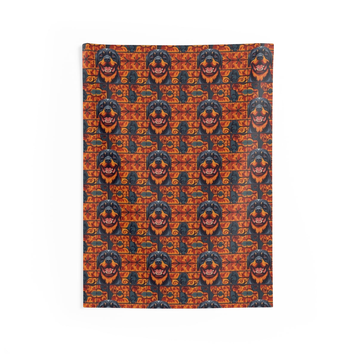 Steel Ember Flames Wall Tapestry