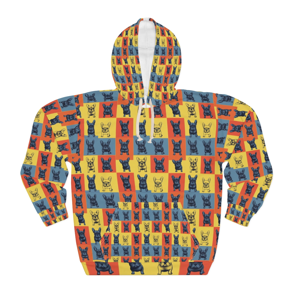 Steel Frenchie Grid Hoodie