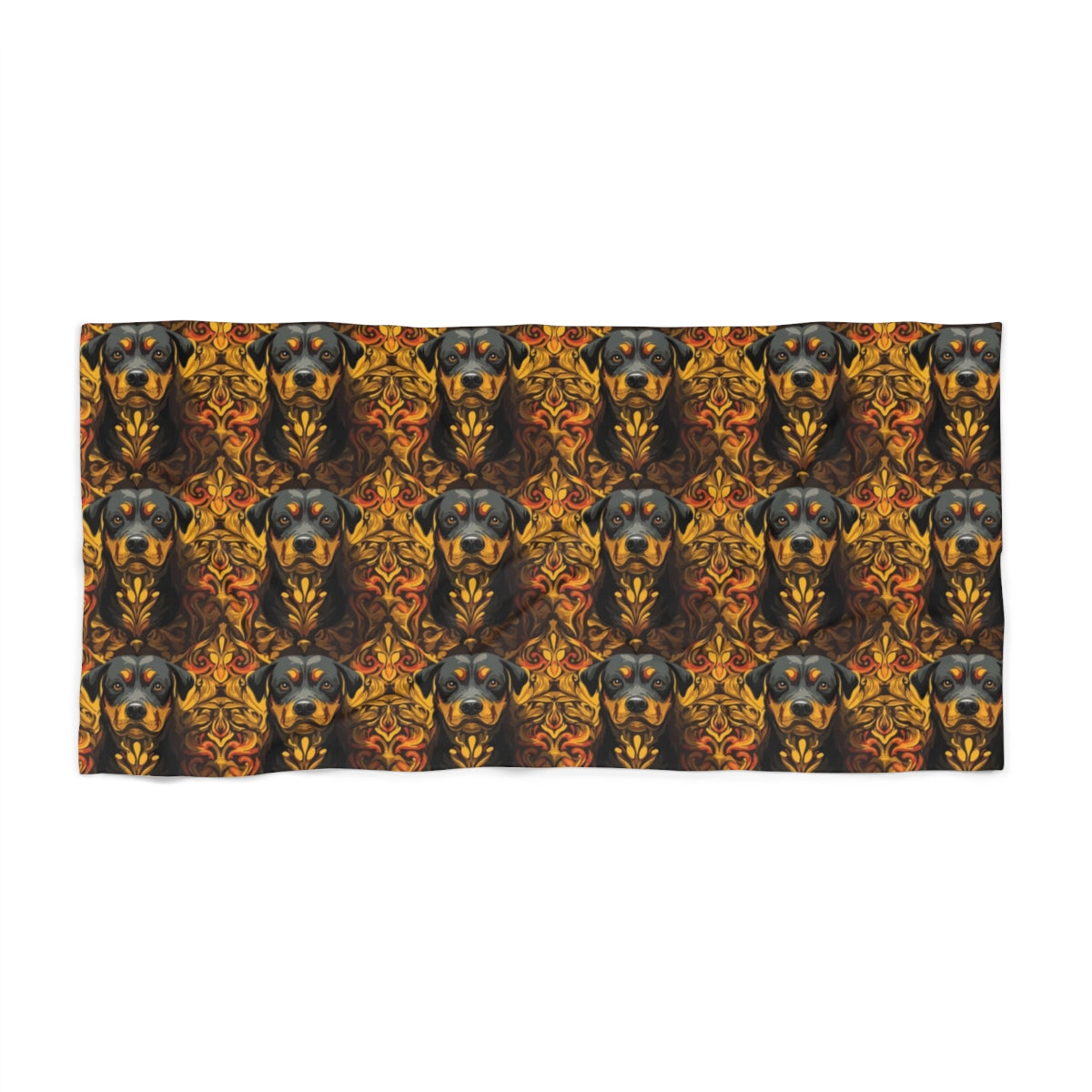 Steel Majesty Rottweilers Beach Towel