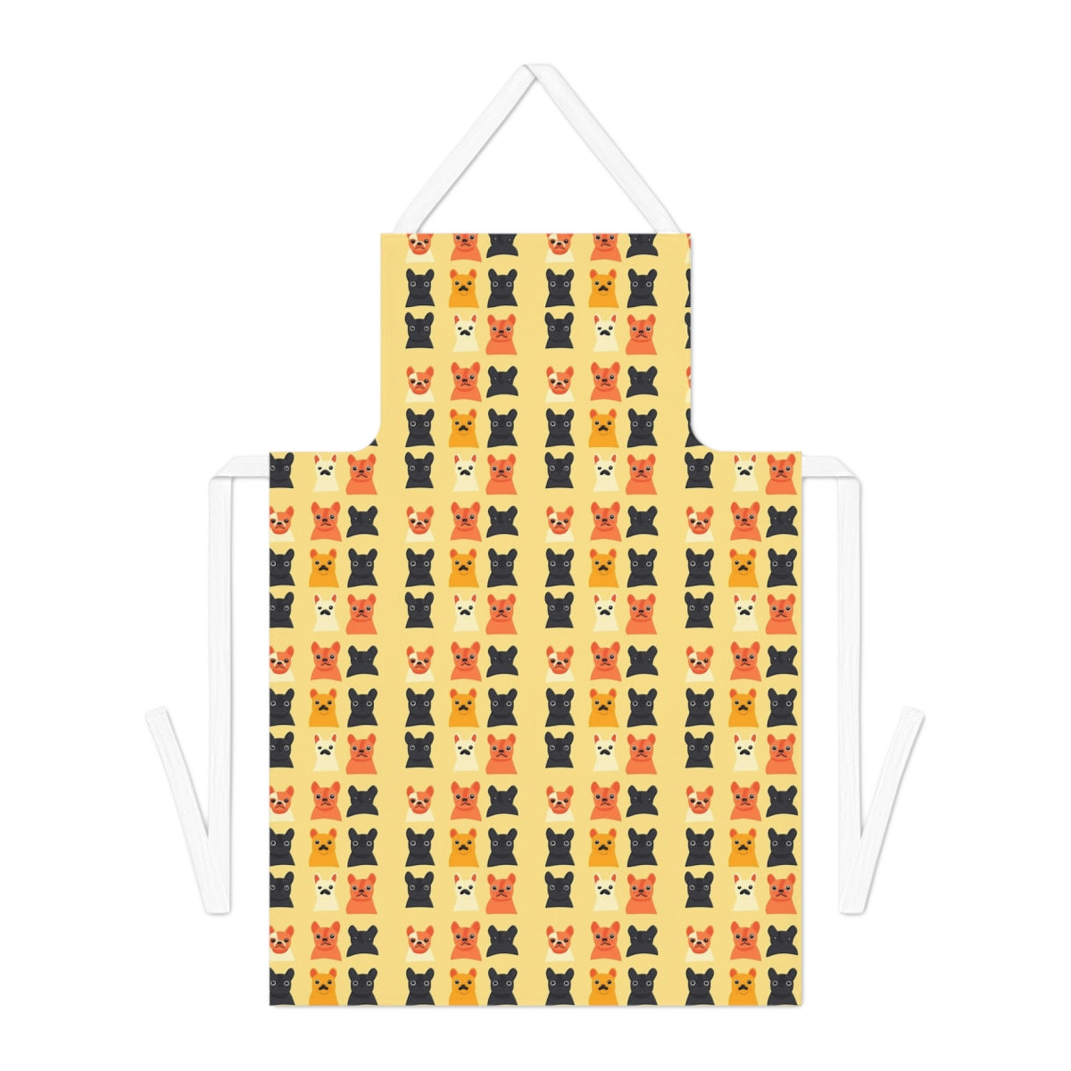 Sunny Frenchie Faces Apron