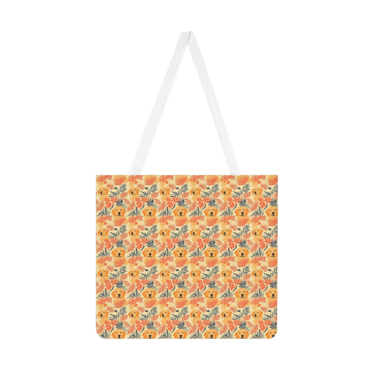 Sunset Palms Golden Retriever Tote Bag