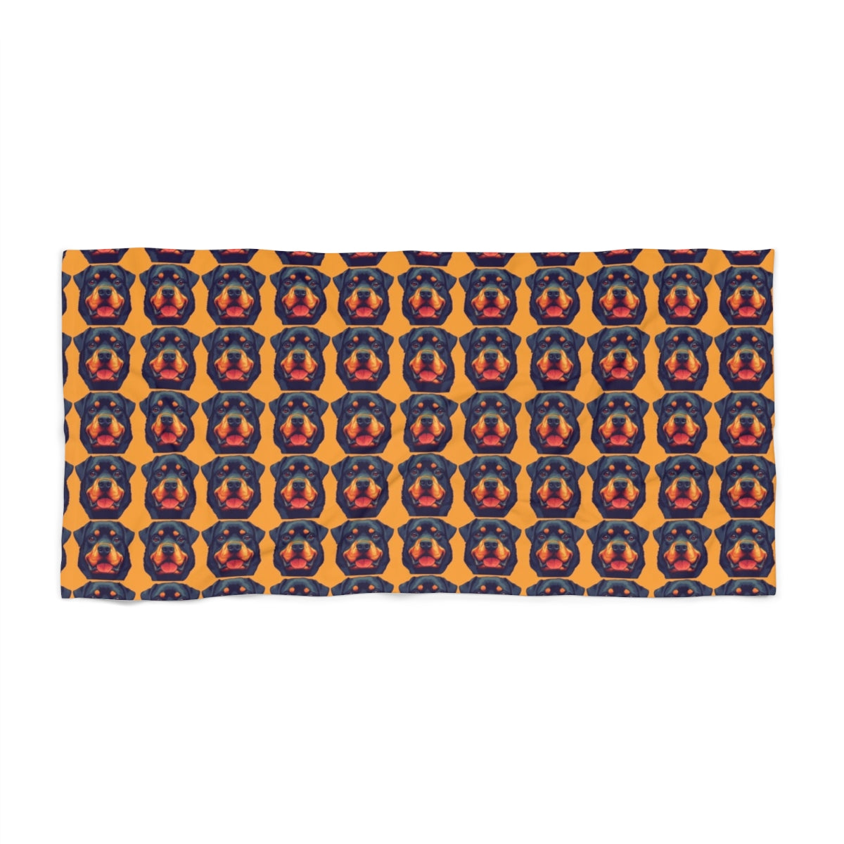 Sunset Swagger Rottweilers Beach Towel