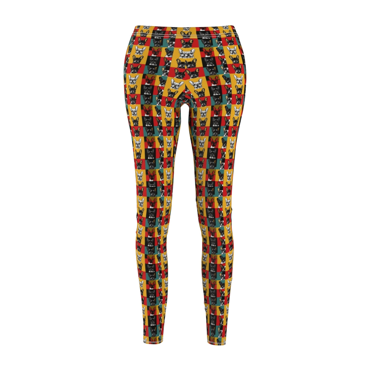Teal Frenchie Gallery Leggings