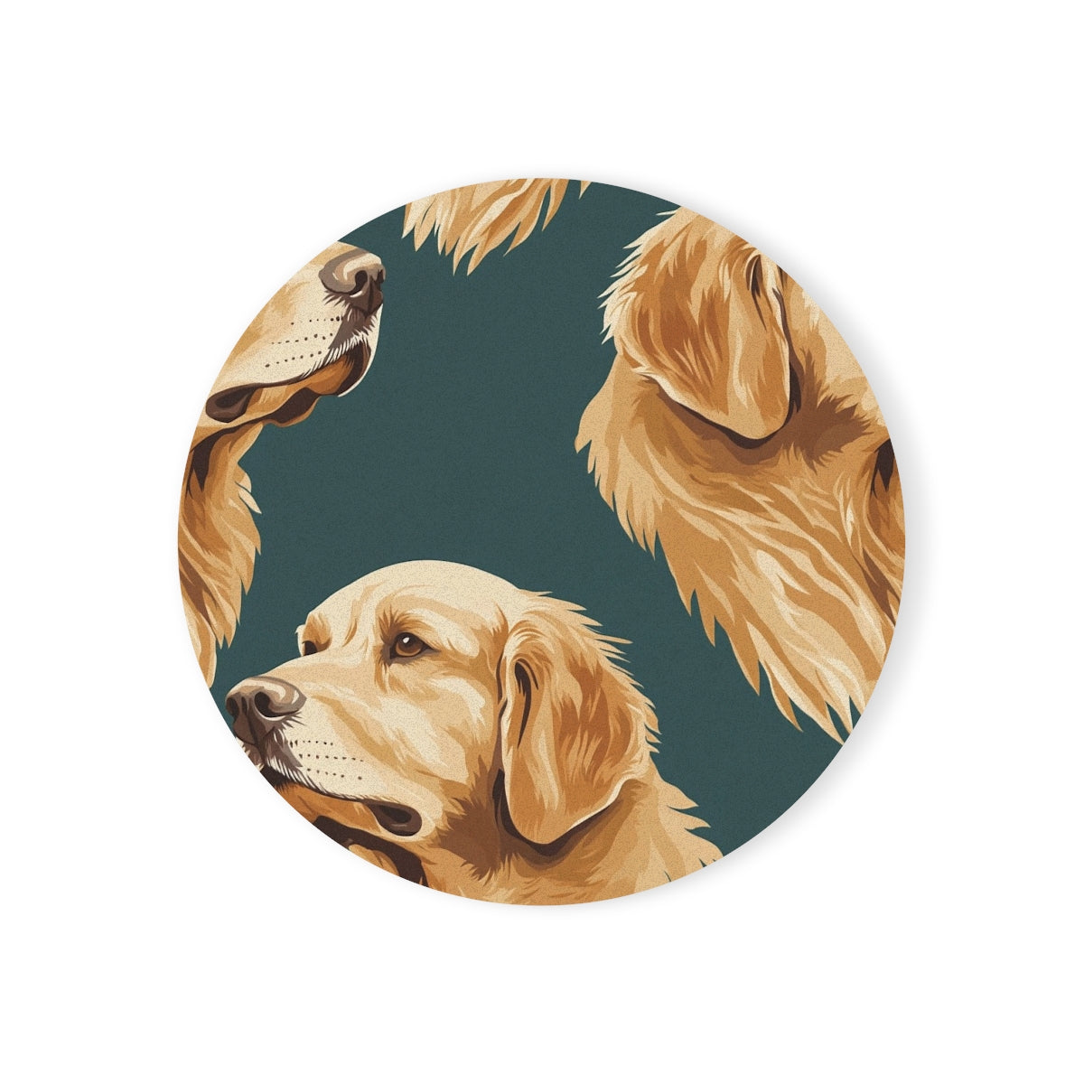 Teal Hour Retrievers Coasters