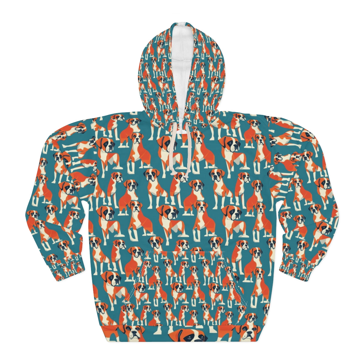 Teal Parade Boxers Hoodie
