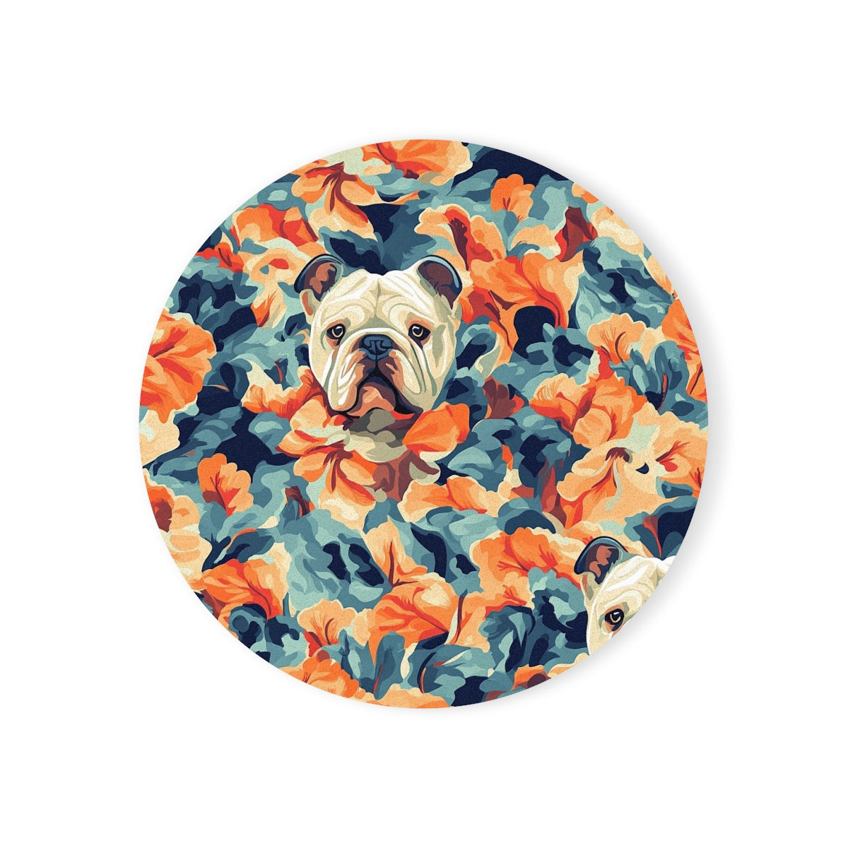 Tropical Paradise Bulldogs Coasters