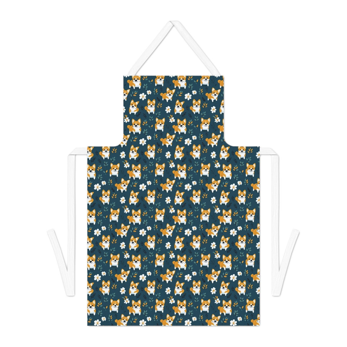Twilight Garden Corgis Apron