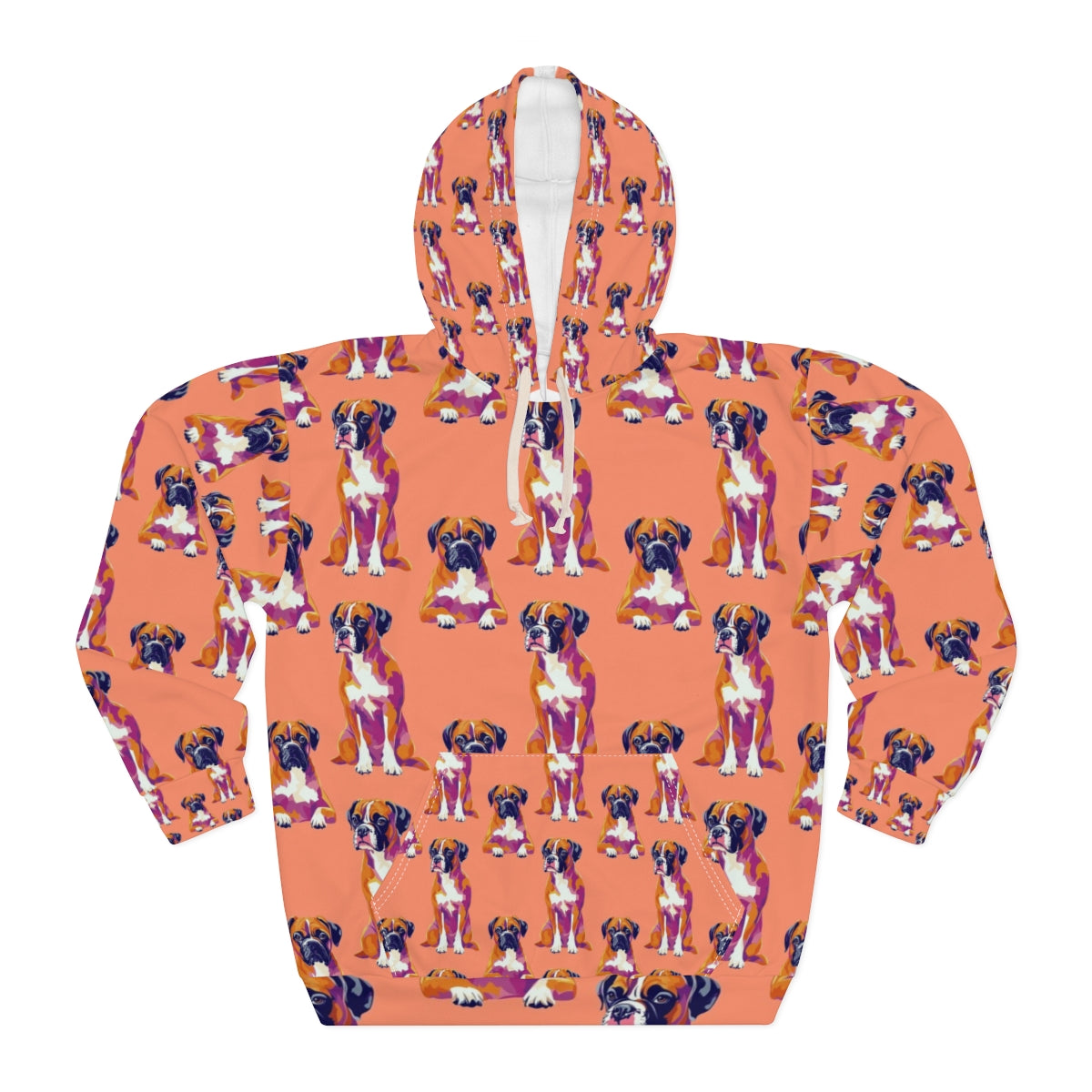 Vibrant Pop Boxers Hoodie