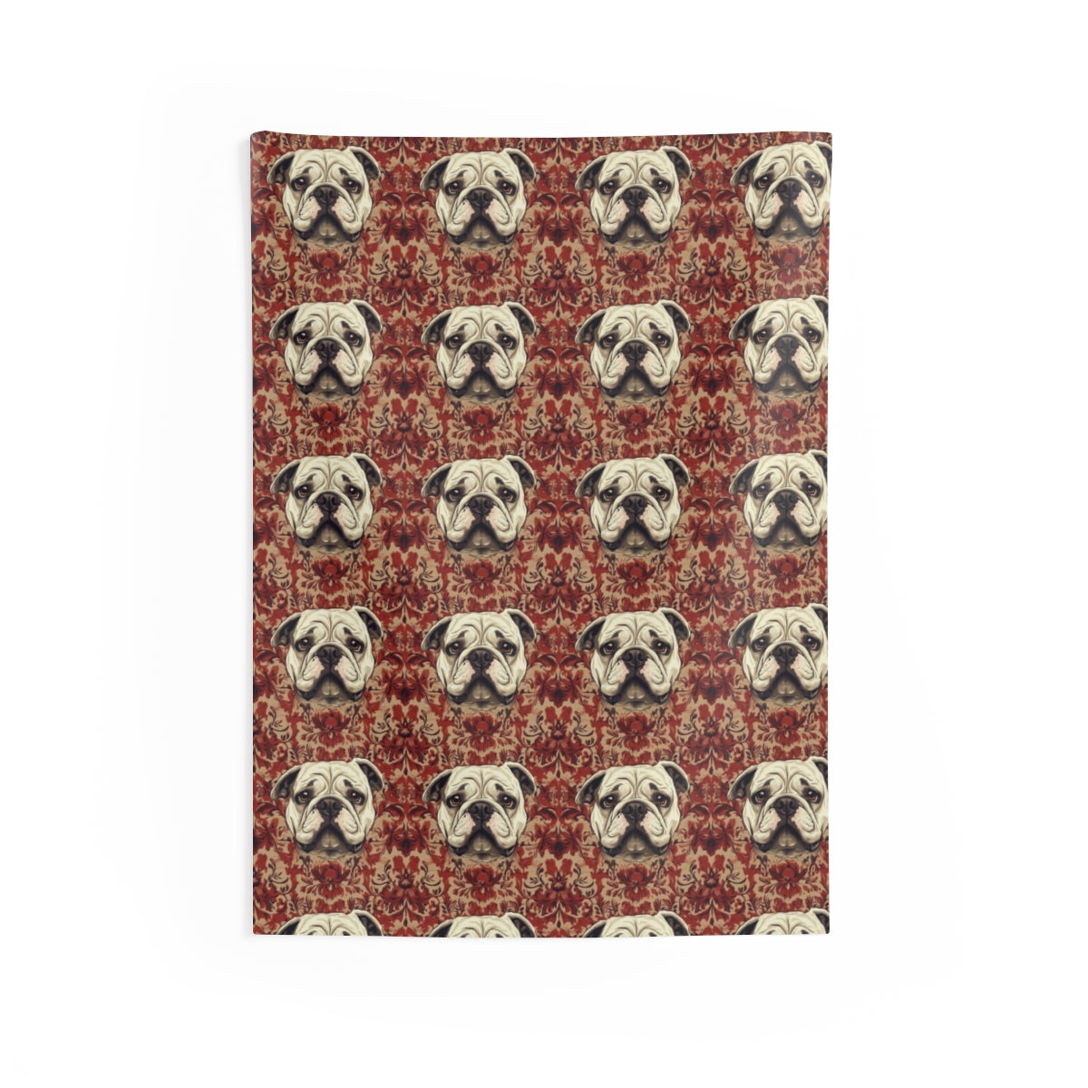 Victorian Bulldog Tapestry Wall Tapestry