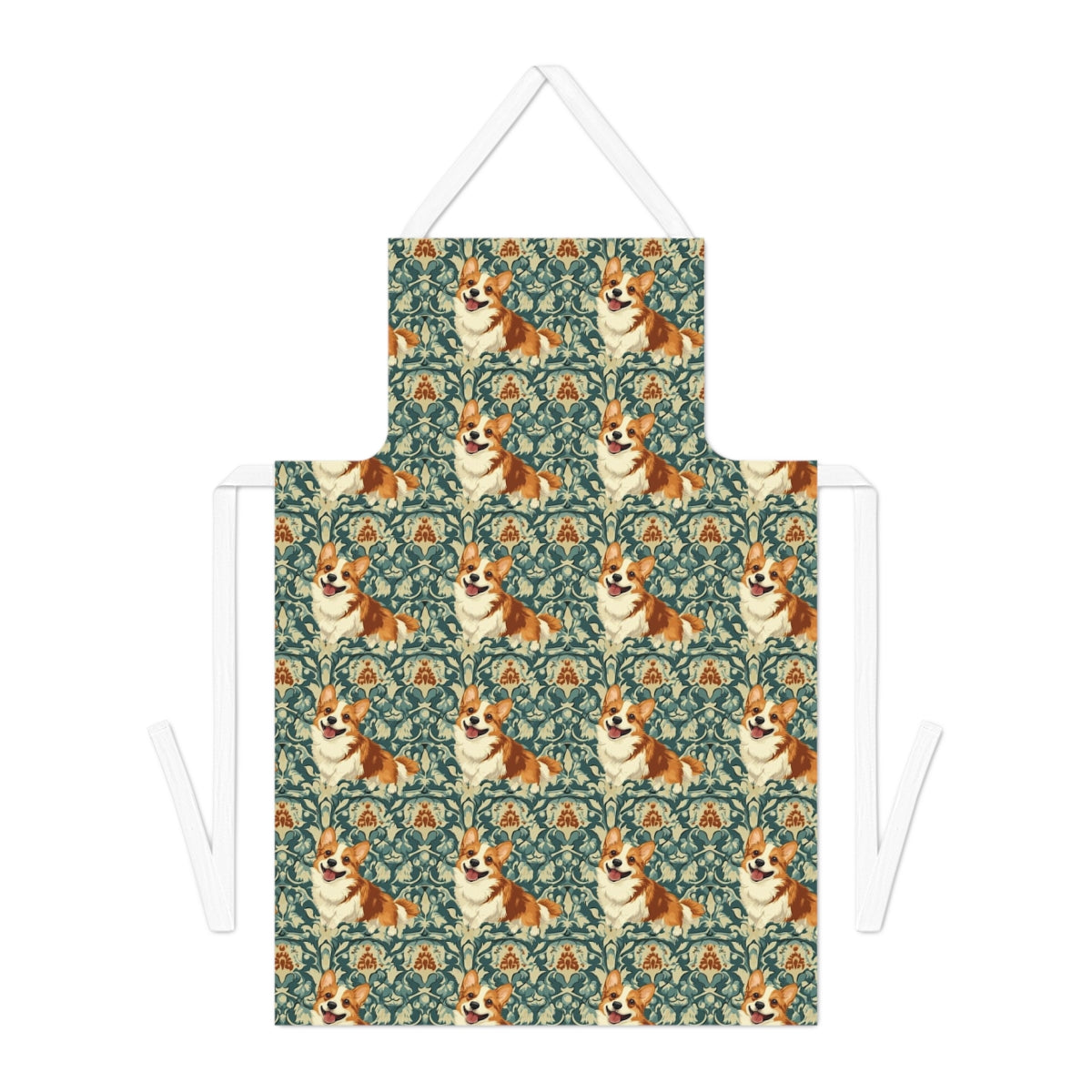 Victorian Garden Corgis Apron