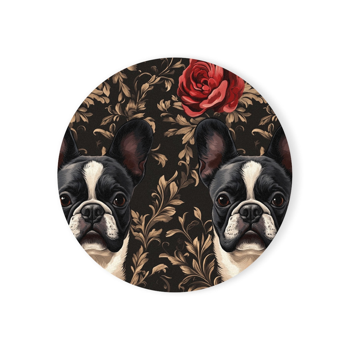 Victorian Rose Frenchies Coasters