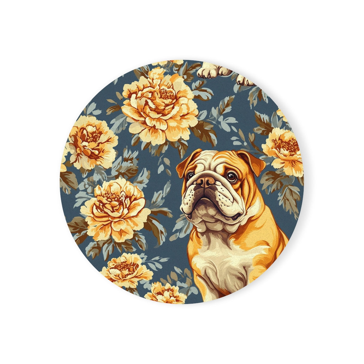 Victorian Rose Garden Bulldogs Coasters