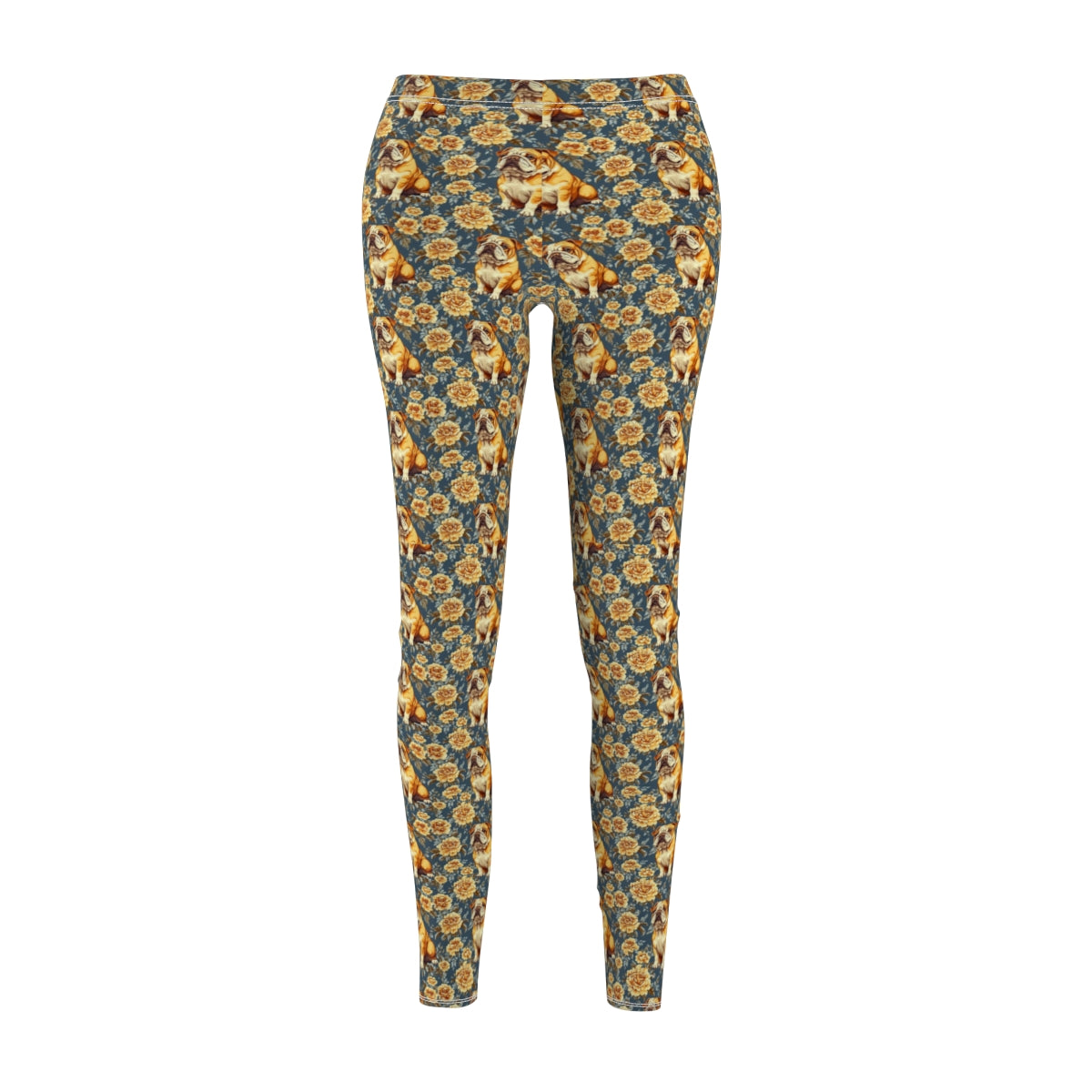 Victorian Rose Garden Bulldogs Leggings