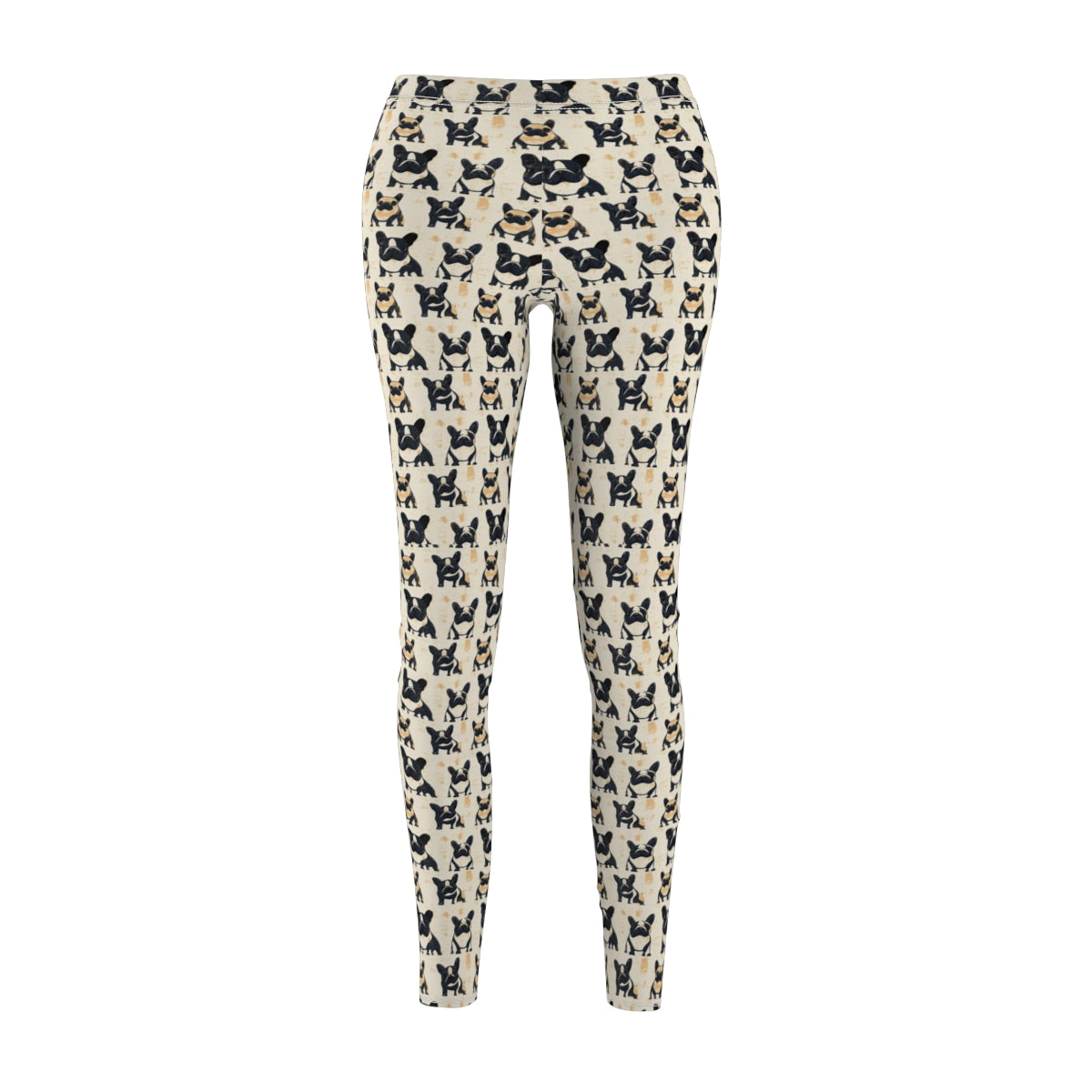 Vintage Frenchie Block Print Leggings