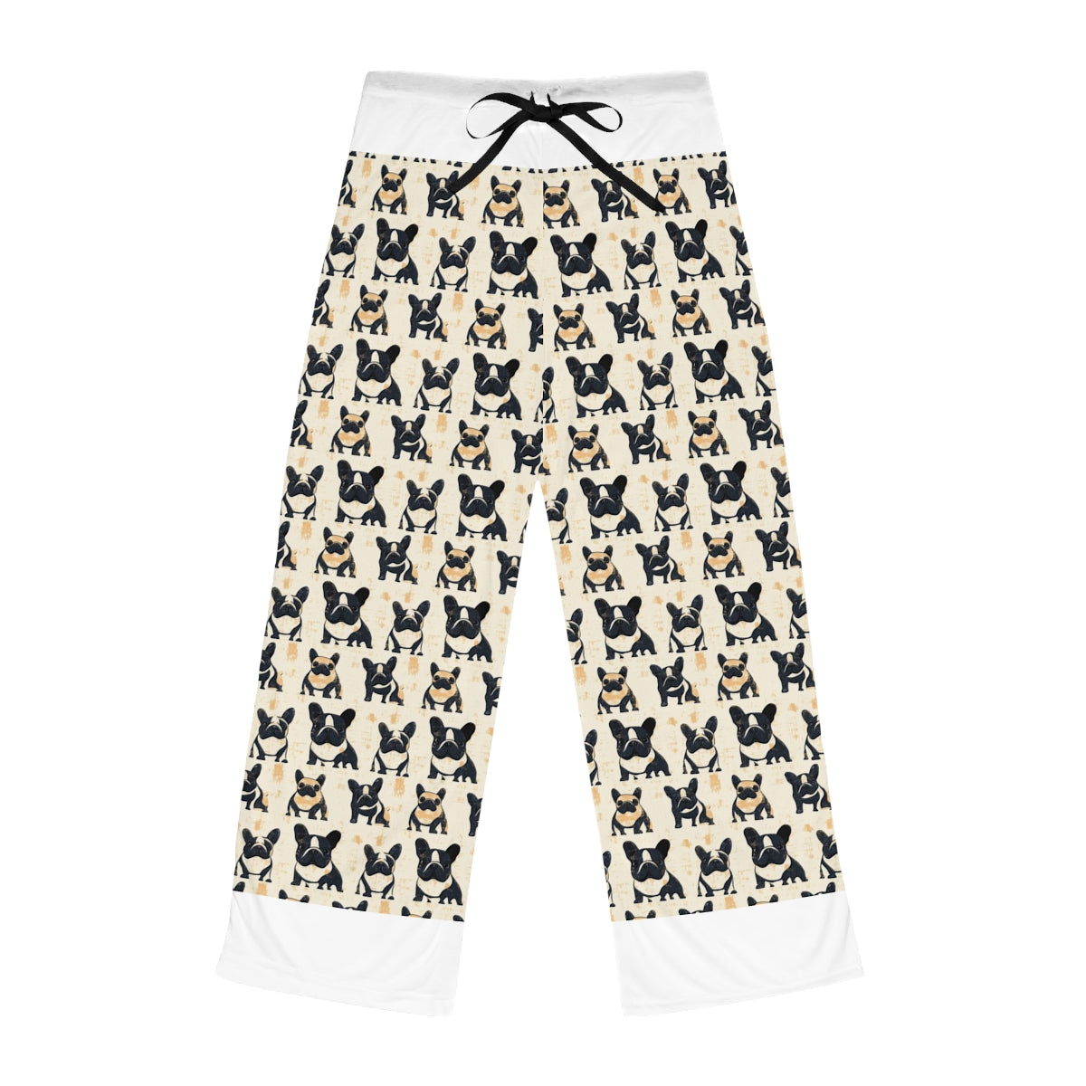 Vintage Frenchie Block Print Pajama Pants