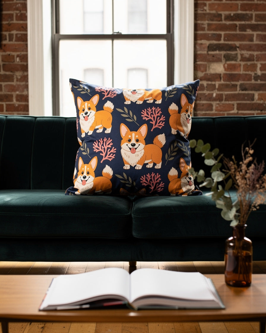 Fur and Whisker - Autumn Bloom Corgis