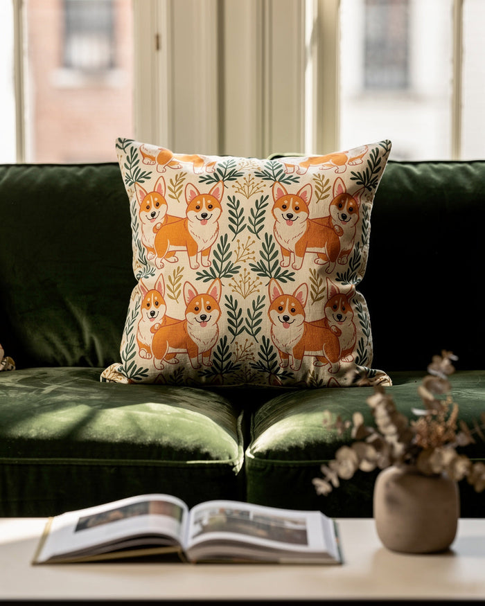 Autumn Meadow Corgis