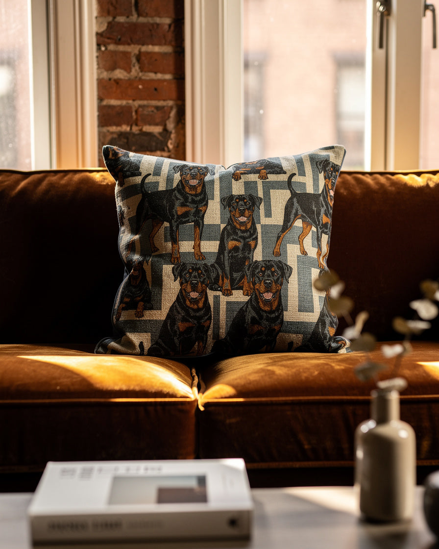 Fur and Whisker - Autumn Reflections Rottweiler