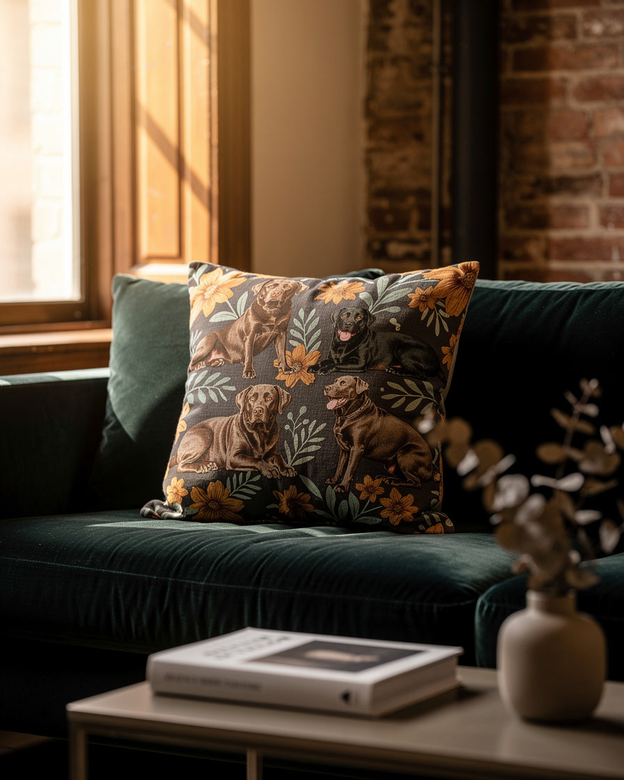 Fur and Whisker - Charcoal Tapestry Labs