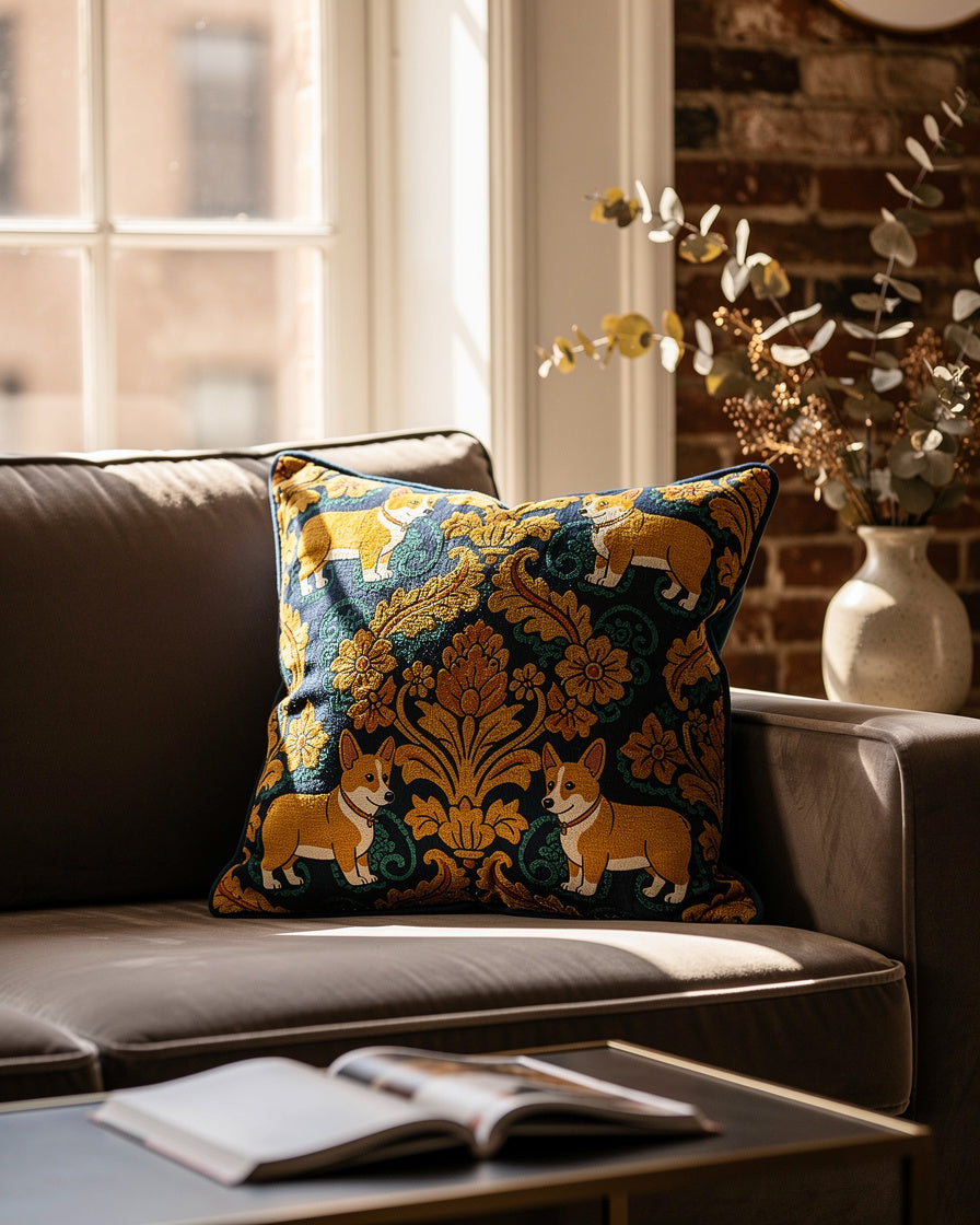 Fur and Whisker - Imperial Brocade Corgis