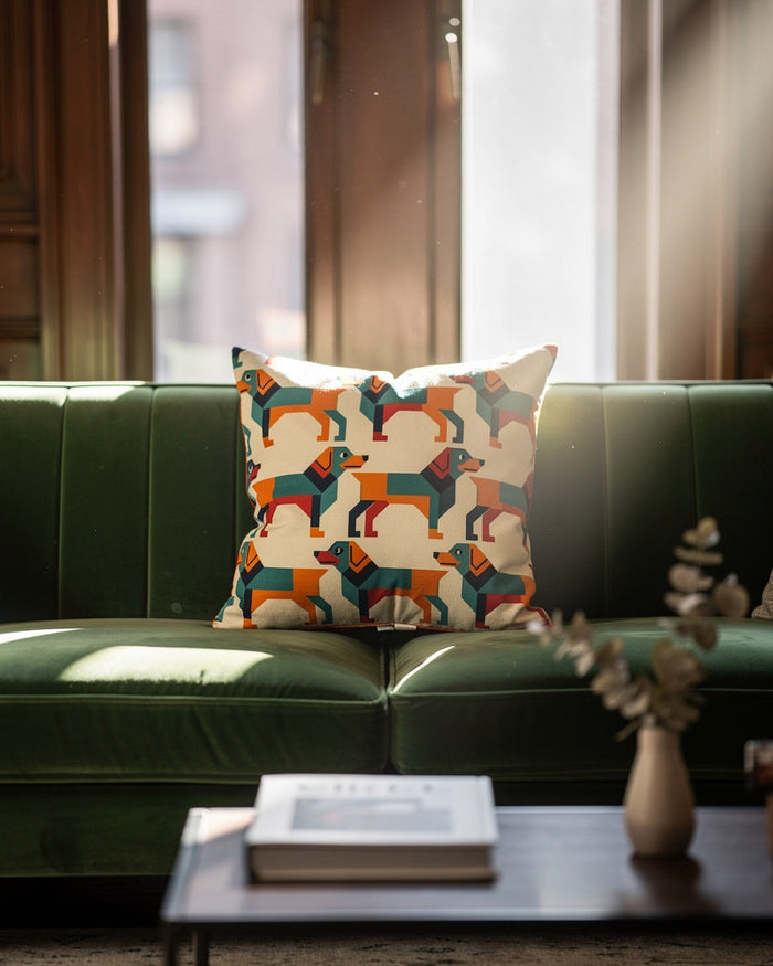 Orange Cubist Companions