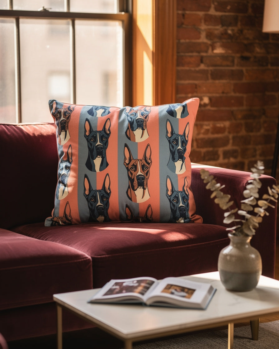 Fur and Whisker - Retro Stripe Great Danes