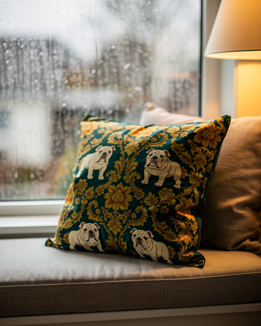 Fur and Whisker - Teal Baroque Bulldogs