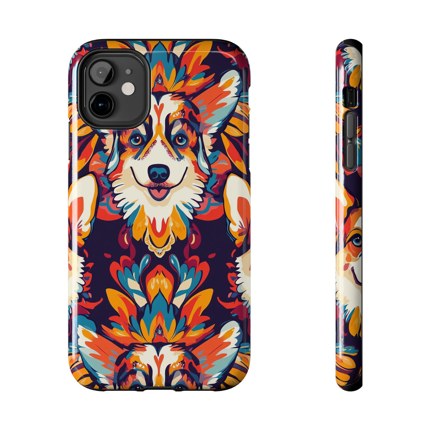Aztec Sun Corgis Phone Case