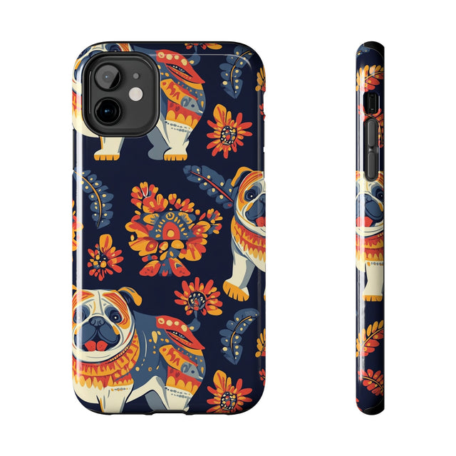 Autumn Folk Pugs Phone Case