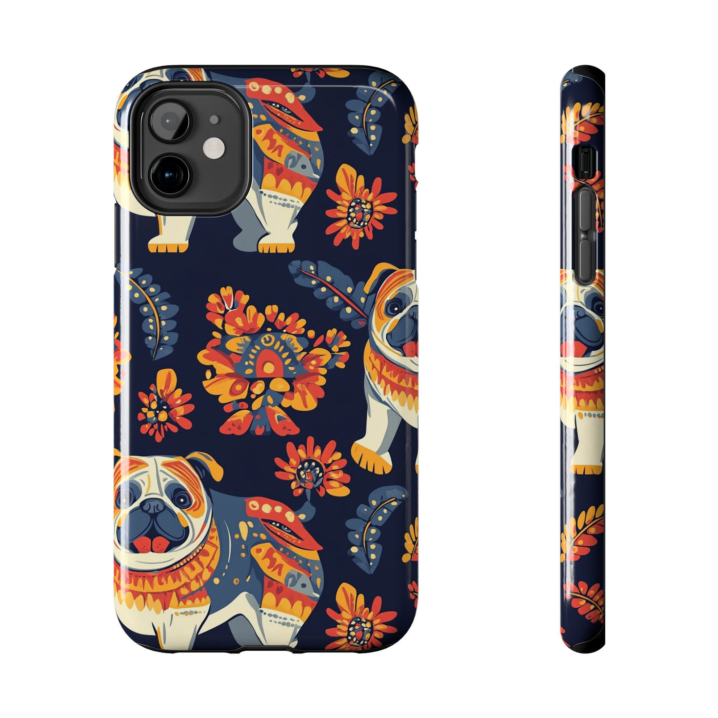 Autumn Folk Pugs Phone Case