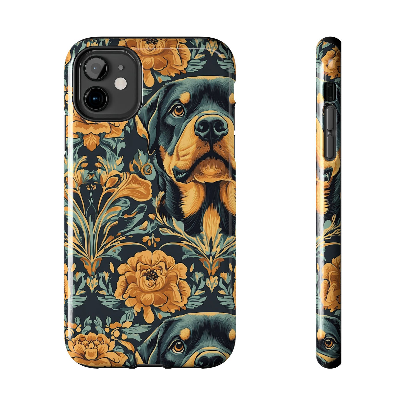Gilded Garden Rottweiler Phone Case