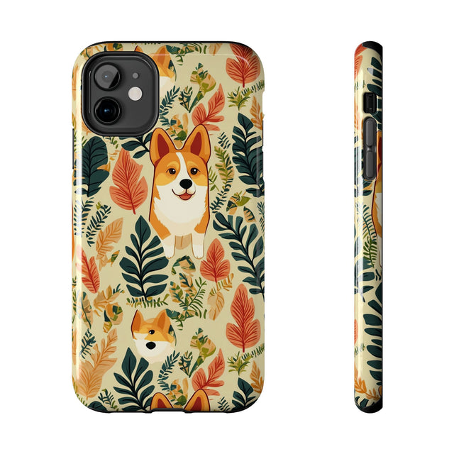 Autumn Meadow Corgis Phone Case