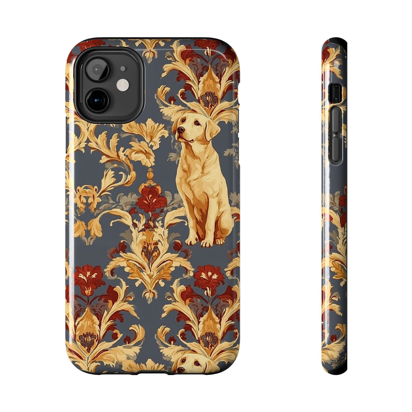Baroque Burgundy Labradors Phone Case