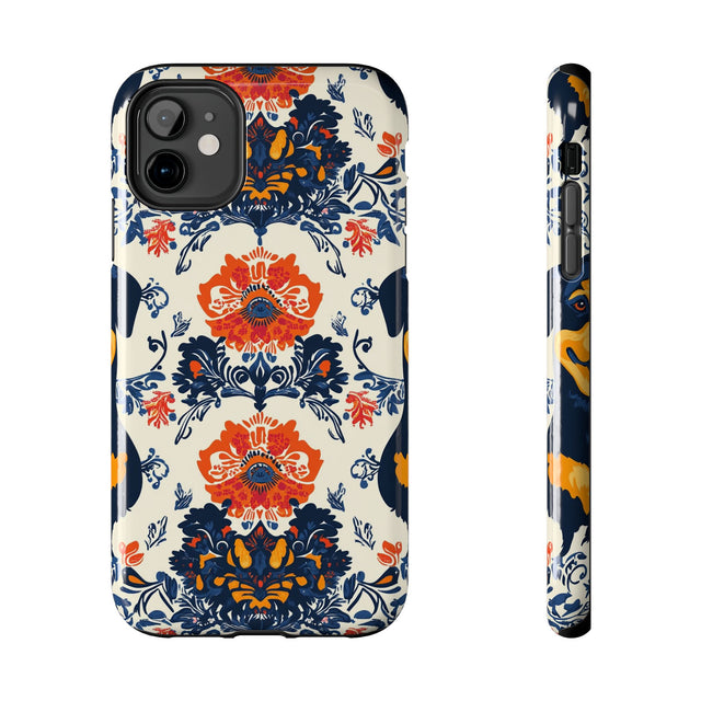 Folk Bloom Rottweilers Phone Case