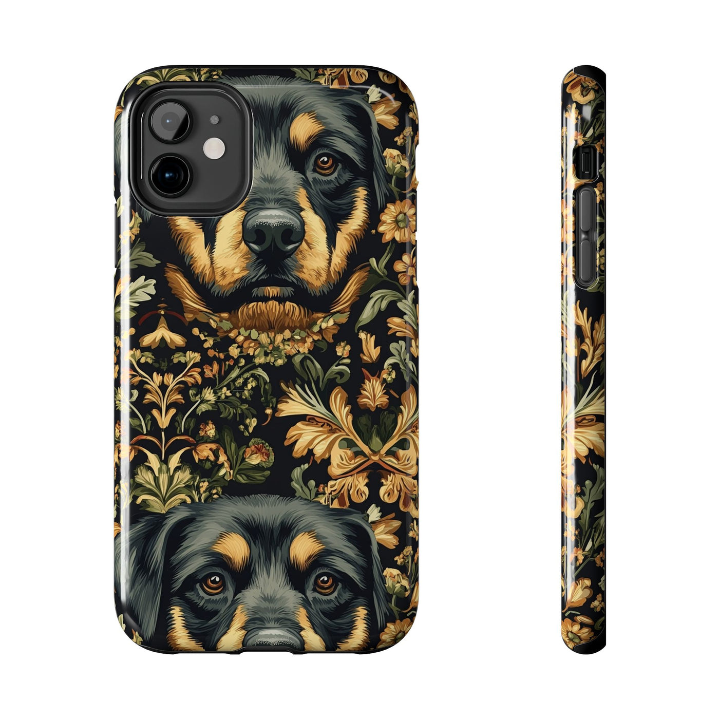 Baroque Rottweiler Tapestry Phone Case