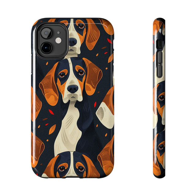 Autumn Leaves Beagles Phone Case