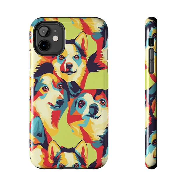 Vibrant Pop Corgis Phone Case